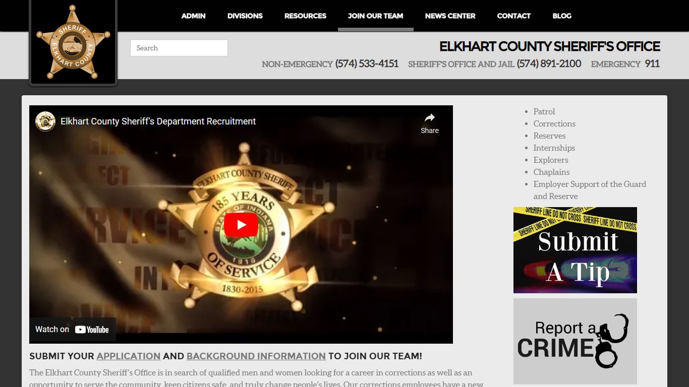 Corrections - Elkhart County Sheriff's Office